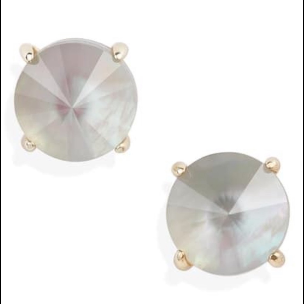 Kendra Scott Jolie Gold Stud in Gray Illusion